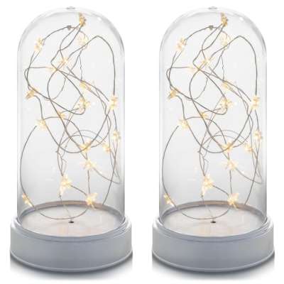 Karácsonyi fénykupola szett 20 LED 2 db meleg fehér