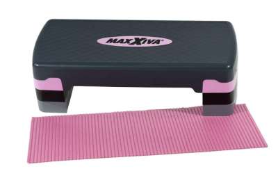 MAXXIVA Fitness stepper állítható magasságú rózsaszínű