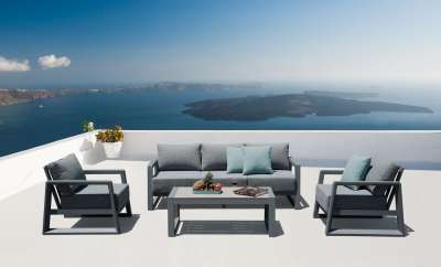 ROJAPLATS Alumínium bútor készlet antracit