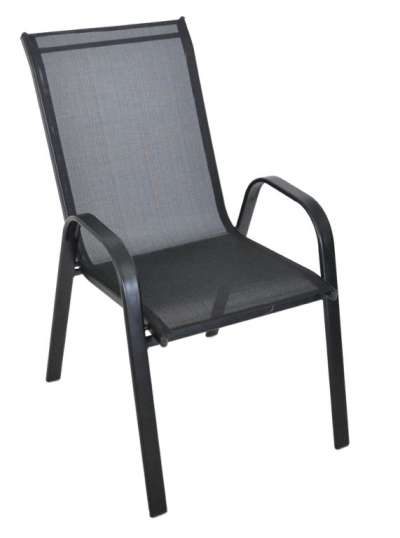 ROJAPLAST Kerti szék SOFIE fém fekete szövet