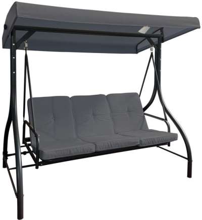 PARIS Fém kerti hinta szürke