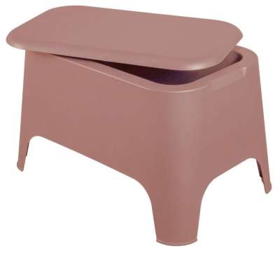 PETRA Műanyag asztal + doboz rózsaszín