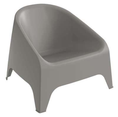 MATERA Műanyag fotel szürke