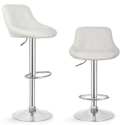 MIADOMODO Bárszék 2 db karfa nélkül fehér