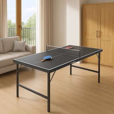 Összecsukható mini pingpongasztal kiegészítőkkel 152 x 71 cm