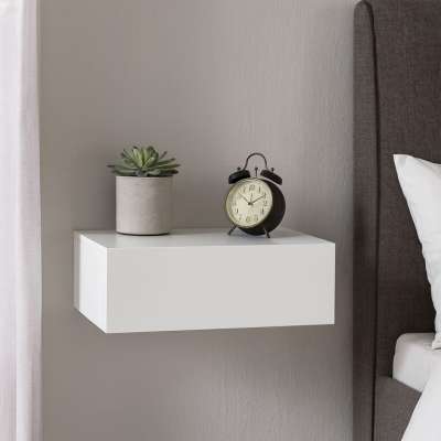 Függő éjjeliasztal 2 db  praktikus szett 46x30x15 fehér