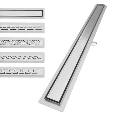 AQUAMARIN Zuhanyzóna padlóvályú sima 80 cm