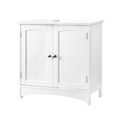 Fürdőszobaszekrény mosdó alá VASAGLE fehér 60×30×60 cm
