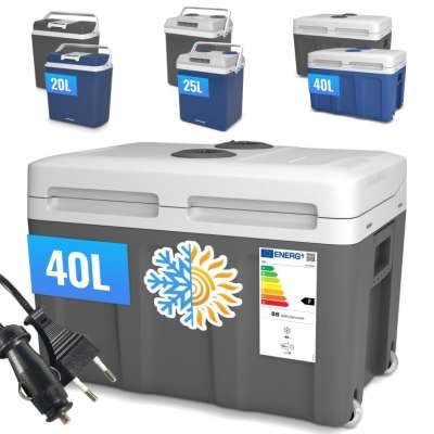 Termobox hűtő-fűtő funkcióval 40 L antracit színű