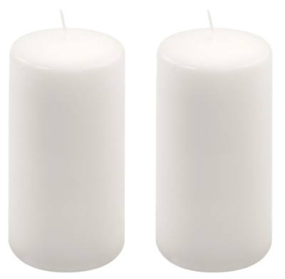 Oszlopgyerta készlet 2 db magasság 15 cm Ø 7,5 cm fehér