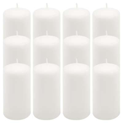 Gyertya készlet 11,5 cm Ø 6 cm 12 db fehér