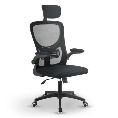 Ergonomikus irodai szék  fejtámlával fekete