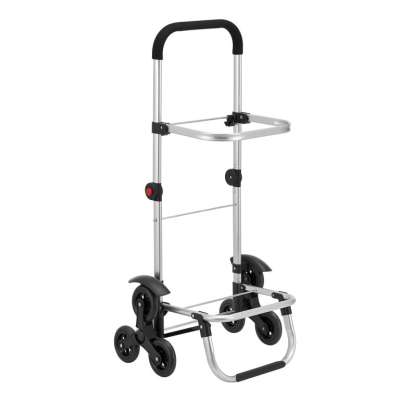 Összecsukható alumínium bevásárlókocsi 6 kerekes 30 kg