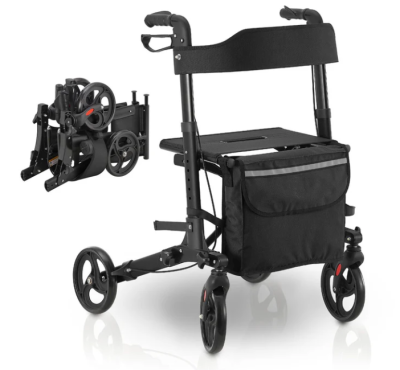 Mobil járókeret Vital üléssel és táskával aluminium