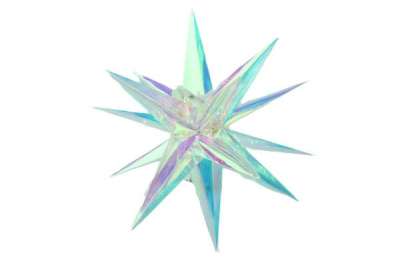 LED karácsonyi csillag 40 cm 40 színes égő 3D dekoráció