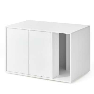 Modern macskaalom doboz fehér 80 x 50 x 53 cm