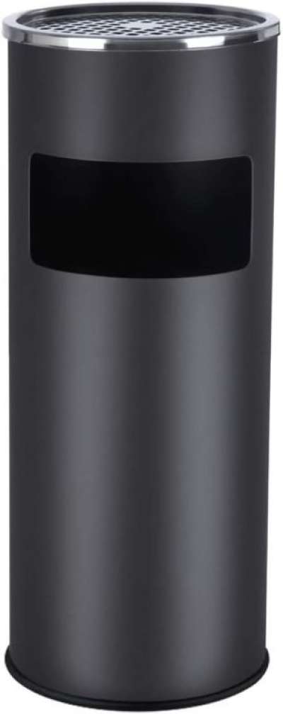 Fém szemetes hamutartóval űrtartalom 30 L fekete