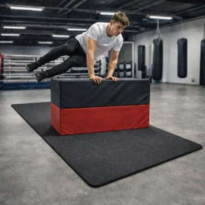 Tornaszőnyeg XXL 210 × 110 × 2 cm fekete