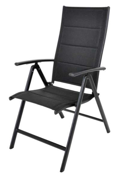 Kerti dönthető szék alumínium fekete