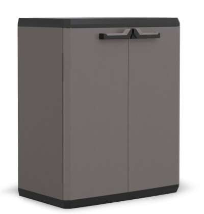 Kerti szekrény PIU BASE fekete/szürke