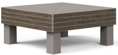 Kerti műanyag asztal ELEMENTS SIGNATURE barna