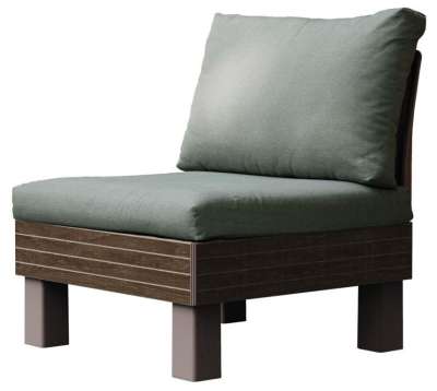 Kerti műanyag szék ELEMENTS SIGNATURE barna