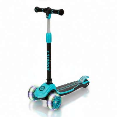 Gyerek roller LED lámpákkal összecsukható kék