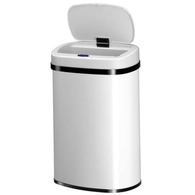 Automatikus, érintésmentes szemeteskuka 50 l - fehér