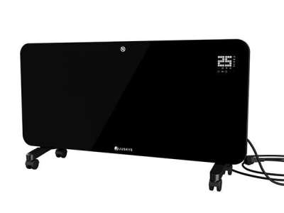 Elektromos üveg fűtőlap 2000W fekete – WiFi, LED, IP