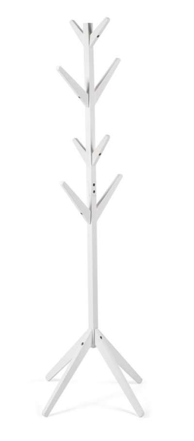 Fenyőfa fogas 175 x 61 cm fehér