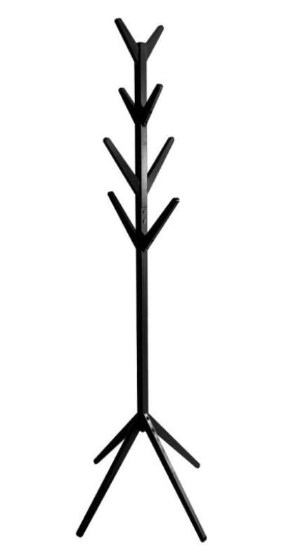 Fenyőfa fogas175 x 61 cm fekete