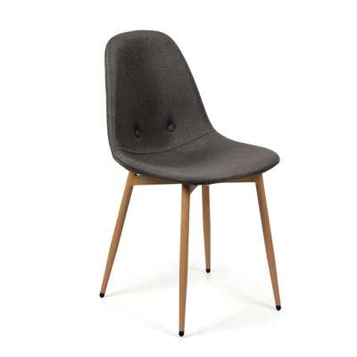 Étkezőszék készlet 85 x 45 x 52 cm sötétszürke 4 db
