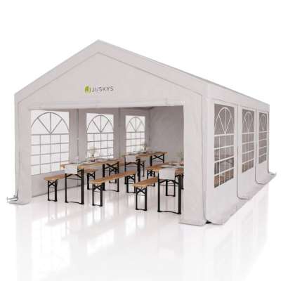 Kerti partisátor 4 x 6 m fehér UV védelemmel PE 180g/m²