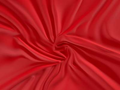 Szatén lepedő (180 x 200 cm) - piros