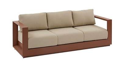 Alumínium 3 személyes pad MADRID (mahagóni)