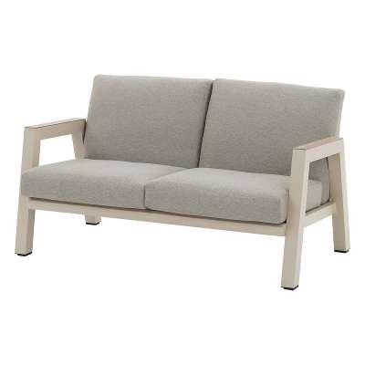 Alumínium kétszemélyes pad HELIOS (elefántcsont)