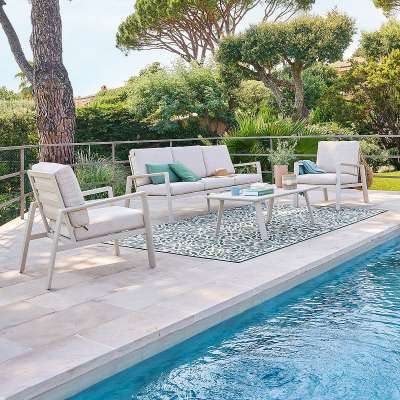 MANISSA alumínium szett 5 fő részére (elefántcsont)