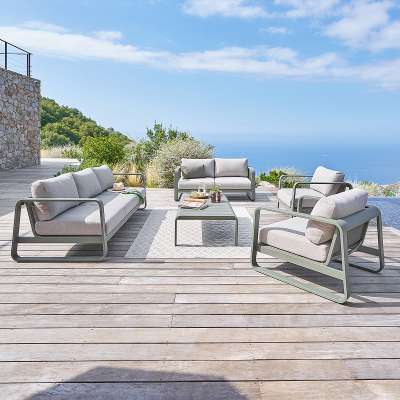 ISABELLA alumínium szett 7 személyes (olívazöld)