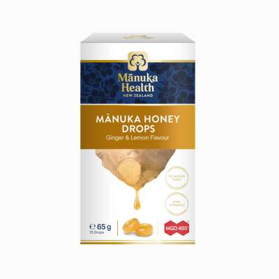 Manuka Health Manuka MGO™400+ gyömbéres-citromos cukorkák, 65 g