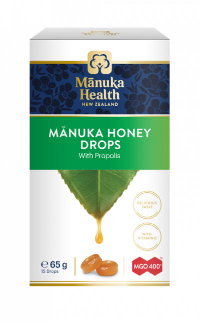 Manuka Health Propolosz ízű cukorkák Manuka mézzel MGO™ 400+, 65g
