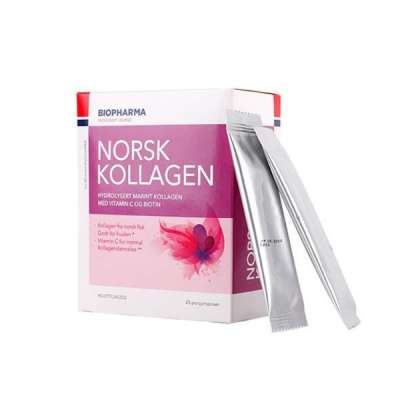 Biopharma - Norsk Kollagen - hydrolyzovaný morský kolagén s vitamínom C a biotinom - 25x5 g Opciók: Ízesítés nélkül
