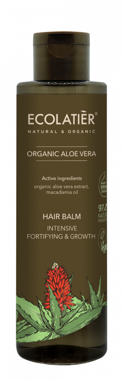 Aloe vera balzsam - erősíti és támogatja a haj növekedését - 250ml- EcoLatier Organic