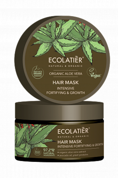 Aloe vera hajmaszk - fokozza és támogatja a haj növekedését  - 250ml- EcoLatier Organic