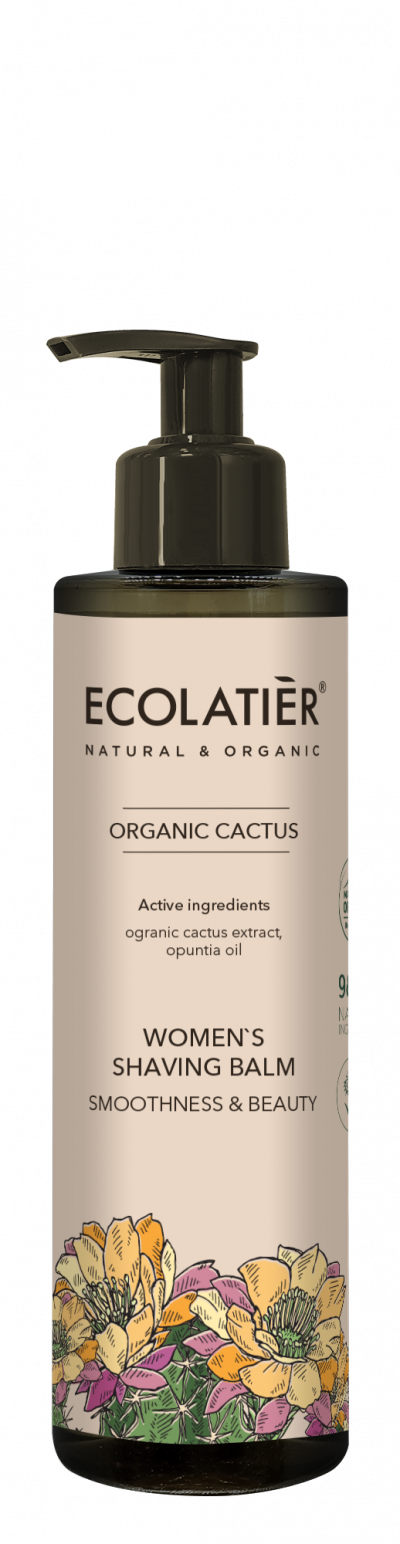 Női borotválkozó balzsam - Kaktus - EcoLatier Organic - 200 ml