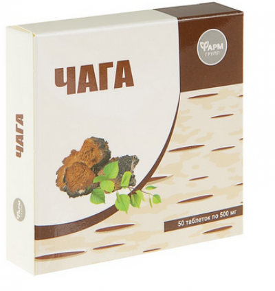 Farmgrupp Chaga 500mg - étrend-kiegészítő a test megerősítésére - Farm Grupp - 50 tabletta