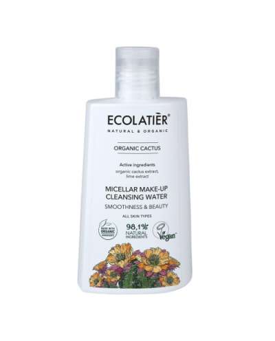Micellás víz sminklemosáshoz Kaktusz - Ecolatier Organic - 250 ml