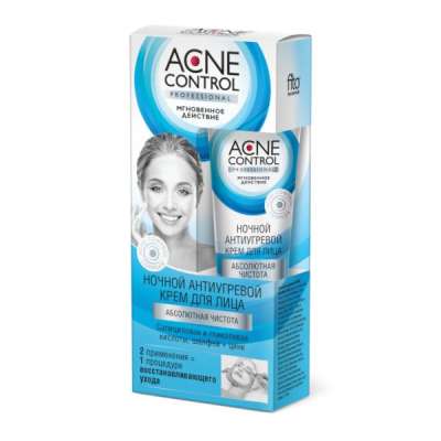 Fitokosmetik Éjszakai krém aknés bőrre Acne Control - Fitocosmetics - 45 ml