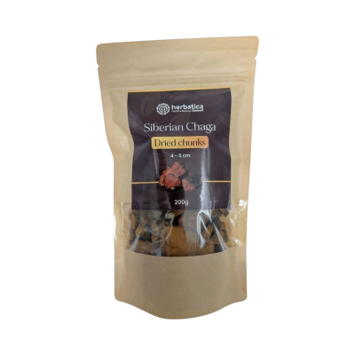 Herbatica Szibériai chaga szárított darabok (4–5 cm) - 200 g
