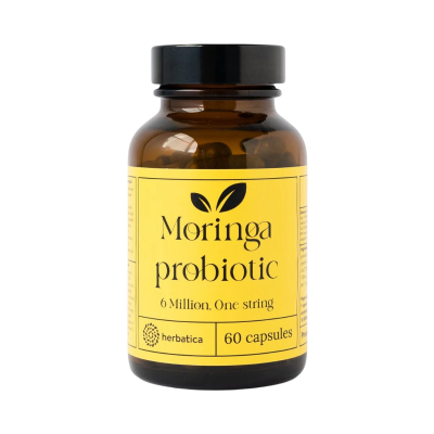 Moringás probiotikum – 6 millió, egy törzs – 60 kapszula – Herbatica