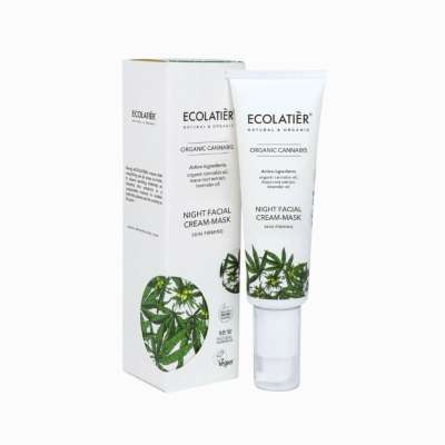 Ecolatier Organic Cannabis feszesítő éjszakai arckrém/maszk - 50 ml